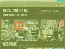 Tablet Screenshot of kiskivalleyuniformsandsupply.com